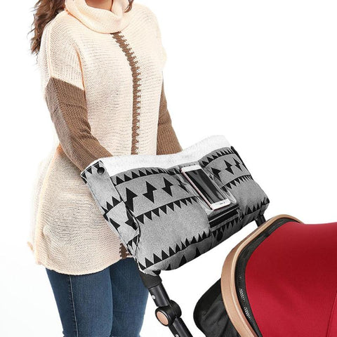 Baby Stroller Pram Winter Thicken Warm Golves Stroller Buggy Pram Hand Warm Covers Hand Muff with Pocket Stroller Accessories