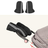 Winter Pram Hand Muff Baby Carriage Pushchair Warm Fur Fleece Hand Cover Buggy Velvet Thickened Windproof Waterproof Gloves